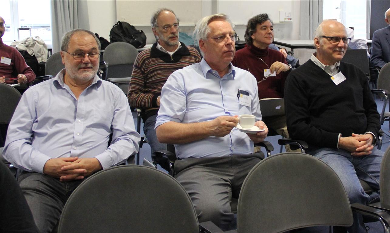 Computer scientist photograph: Kurt Mehlhorn, Reinhard Wilhelm, Manuel Hermenegildo, Tamer zsu
